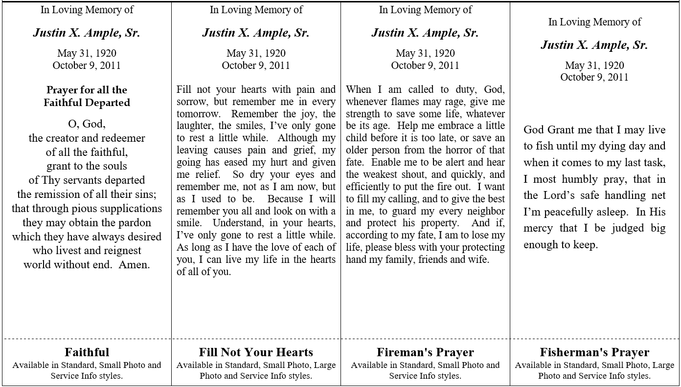 Prayer Cards