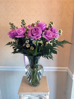 Purple Long Stem Roses